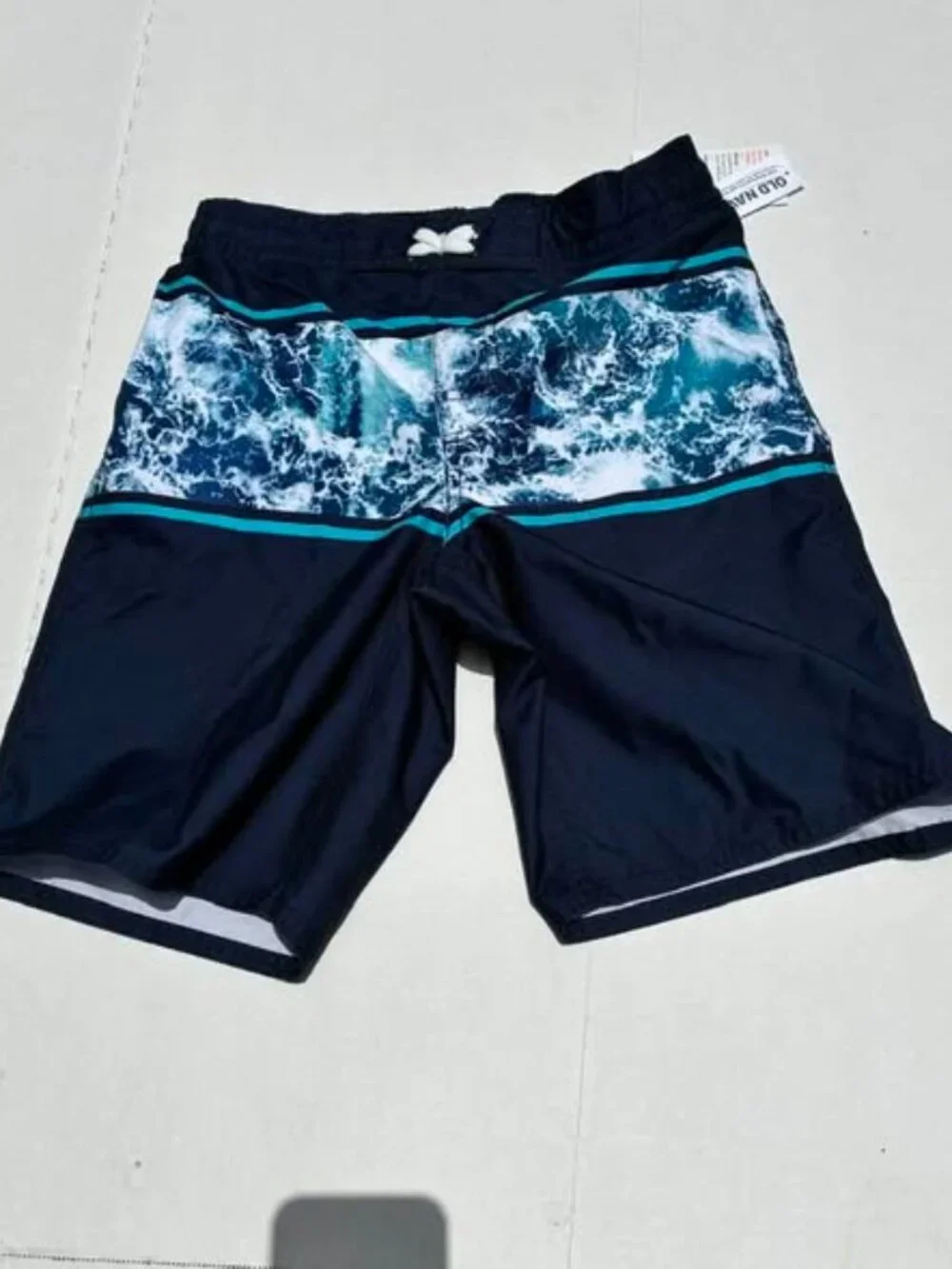 Old Navy Boys 10-12 Ocean Wave Swim Trunks NWT